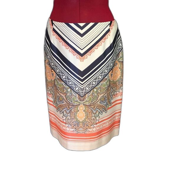 ANTONIO MELANI Skirt Women's Size 8 Multi-Colored Midi Pencil Skirt - Picture 6 of 6